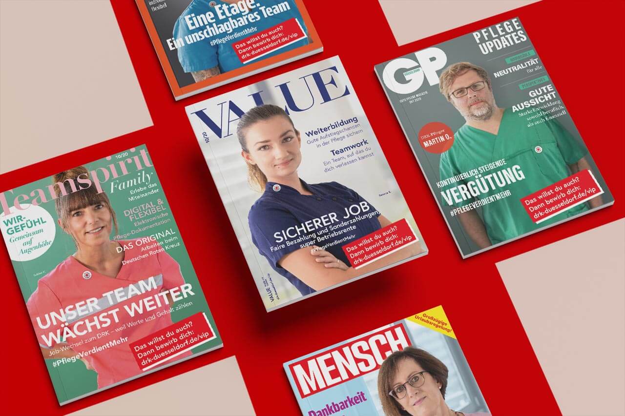 Verschiedene DRK-Anzeigen