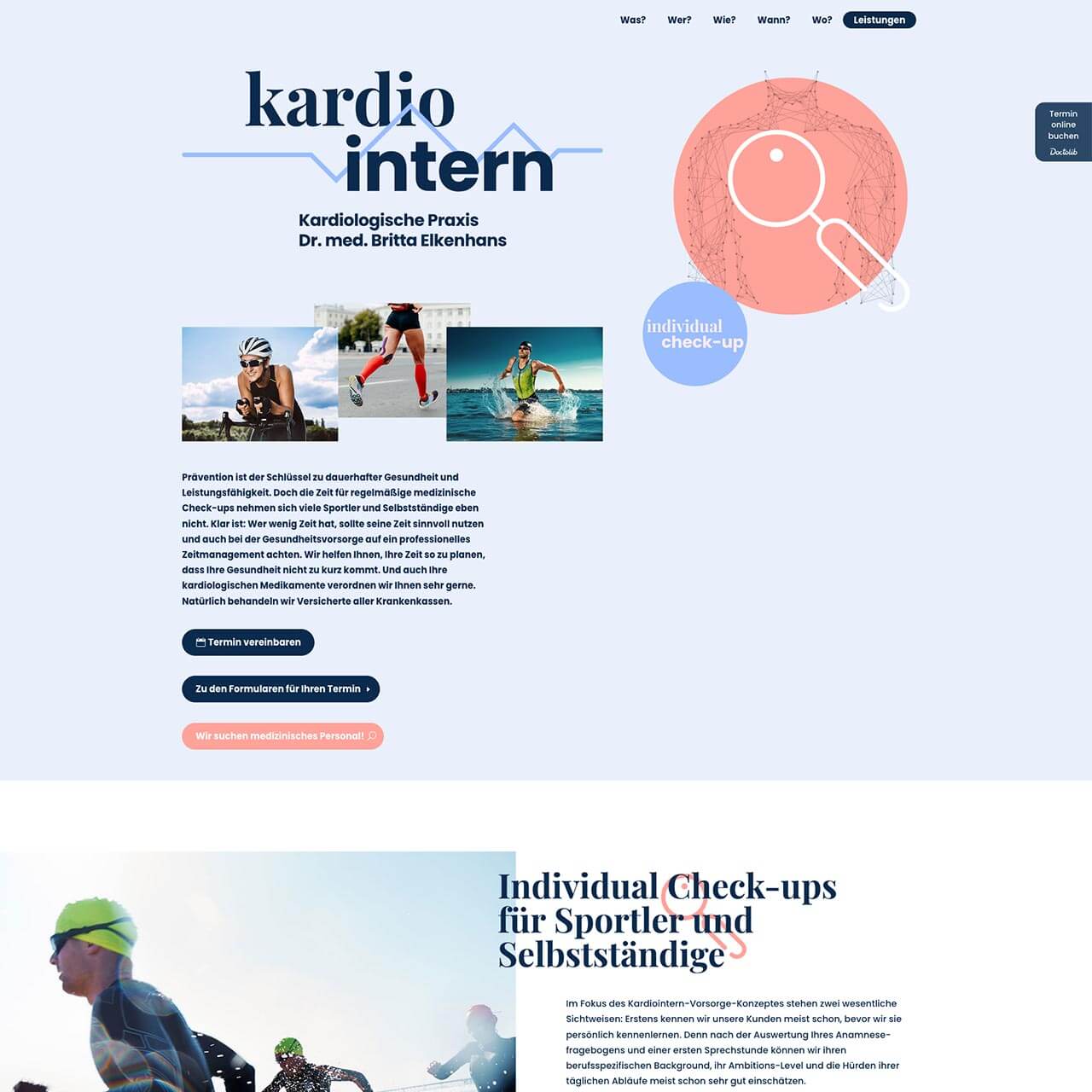 Screenshot Website kardiointern