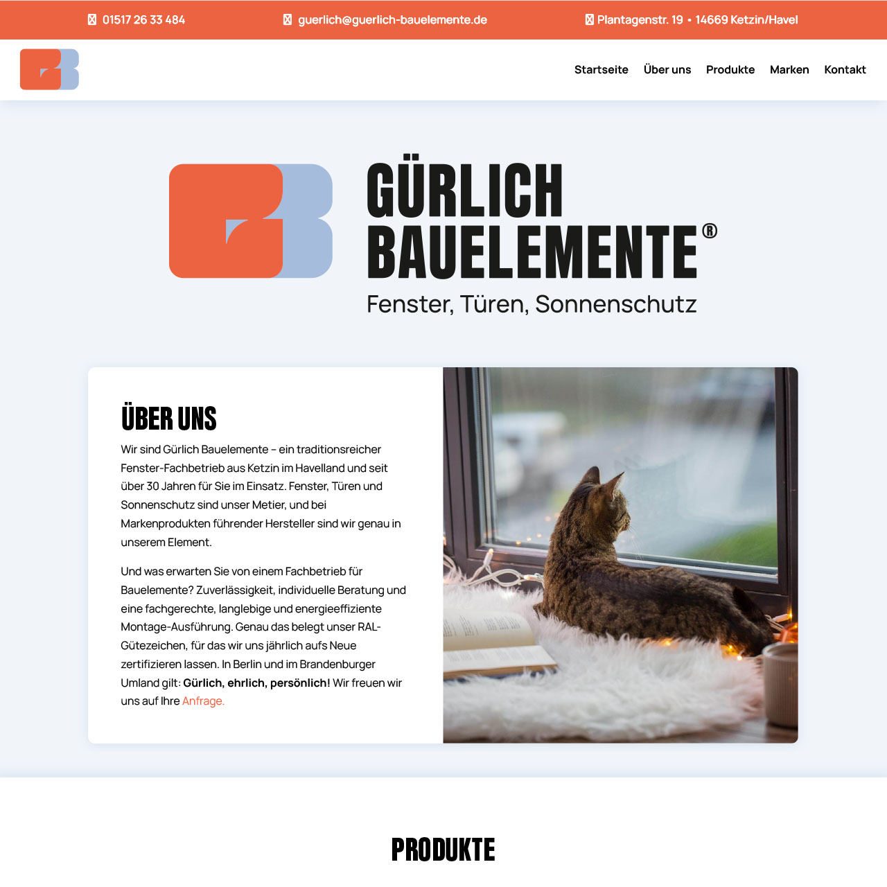 Screenshot Website guerlich-bauelemente.de