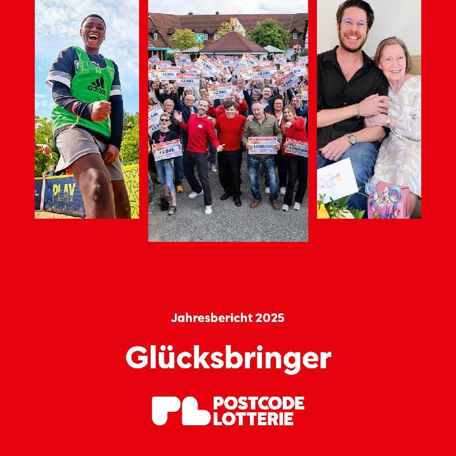 Postcode Lotterie Jahresbericht 2025 Cover Postcode Lotterie Jahresbericht 2025 Cover